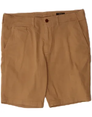 SoftInnerLining All Purpose SUPERDRY Mens Chino Shorts W34 Large Brown Cotton