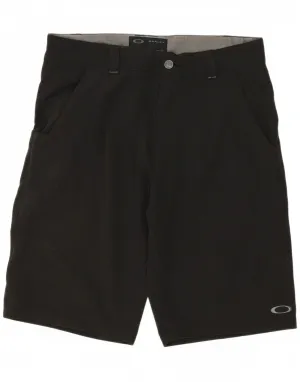 OAKLEY Mens Casual Shorts W32 Medium  Black Polyester Odor Lock Technology