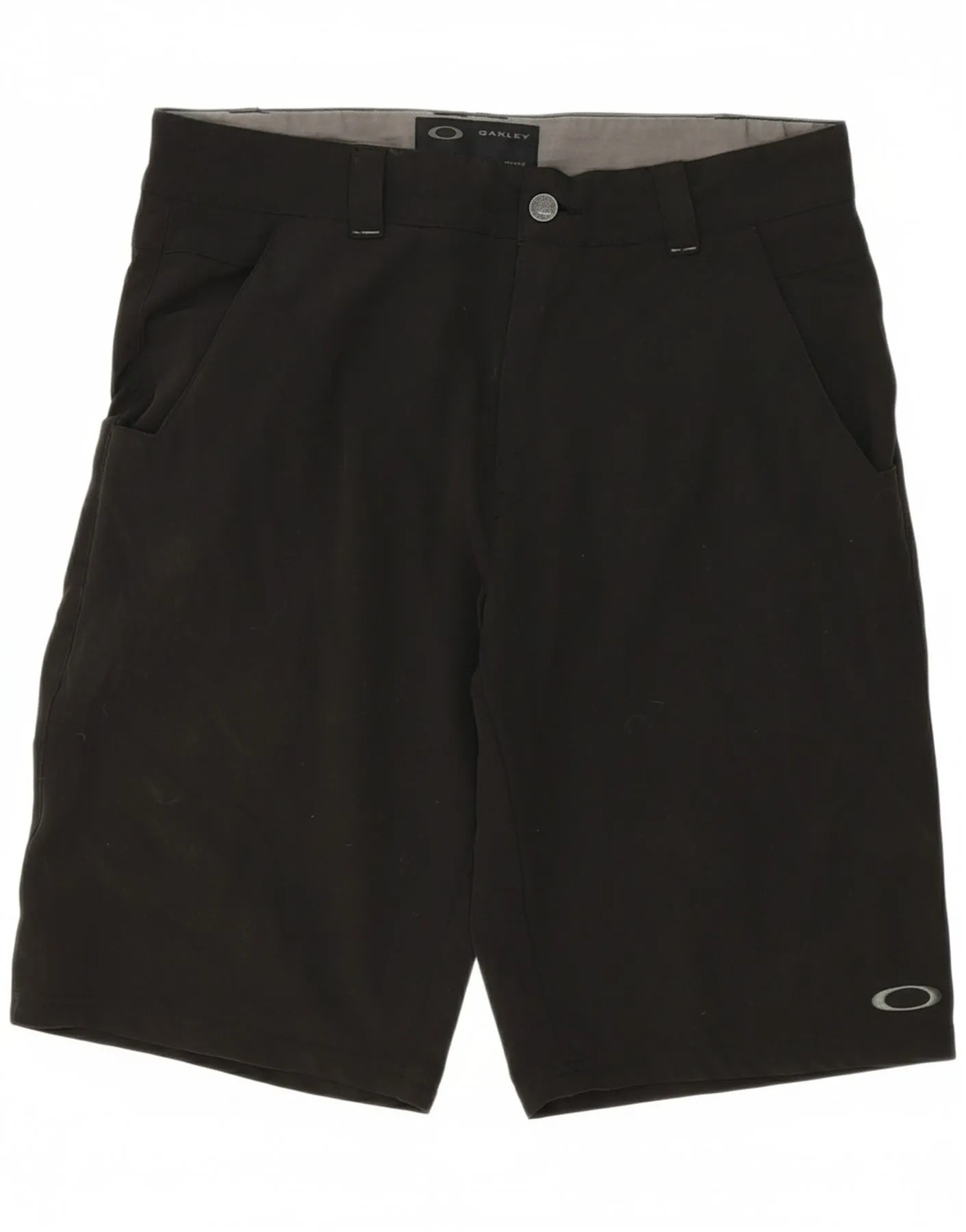 OAKLEY Mens Casual Shorts W32 Medium  Black Polyester Odor Lock Technology