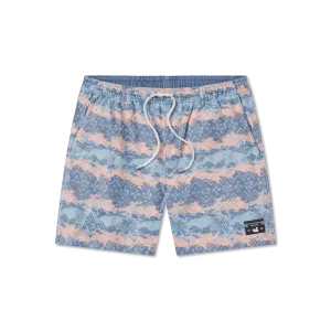 SEAWASH? Shoals Swim Trunk - Mayan Watercolor Resort Vibes Lace trim
