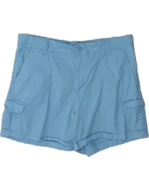 Coffee Run Anti-static LEE Womens Cargo Shorts US 18 2XL W38 Blue Cotton