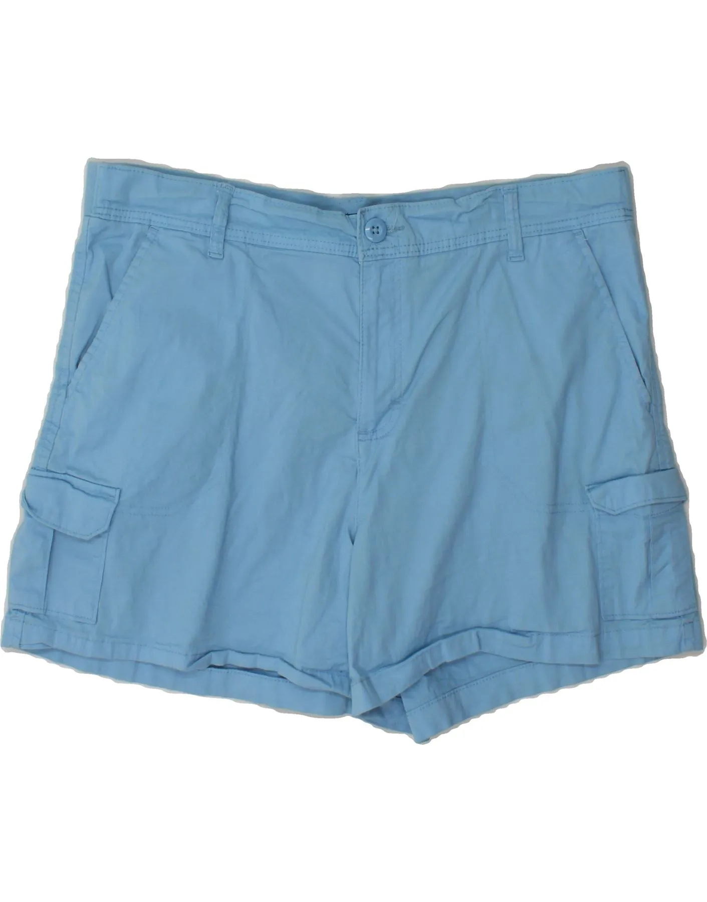 Coffee Run Anti-static LEE Womens Cargo Shorts US 18 2XL W38 Blue Cotton