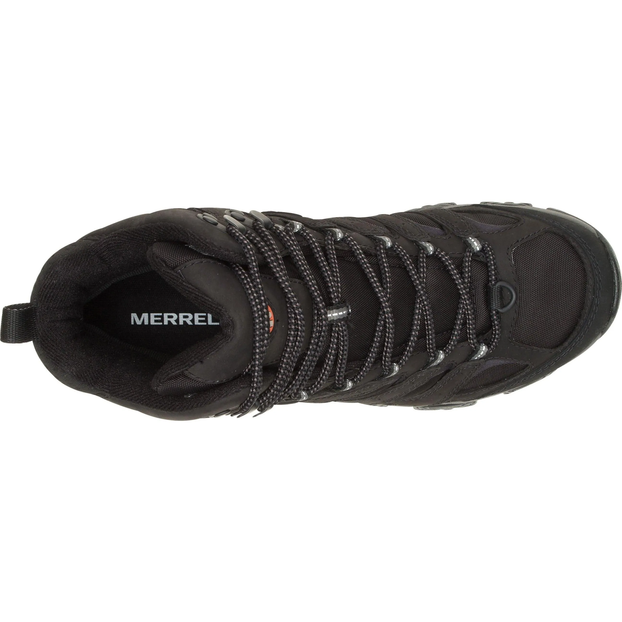 Merrell Moab 3 Apex Mid Waterproof Mens Walking Boots - Black Outdoor Conditions Elevation Trail