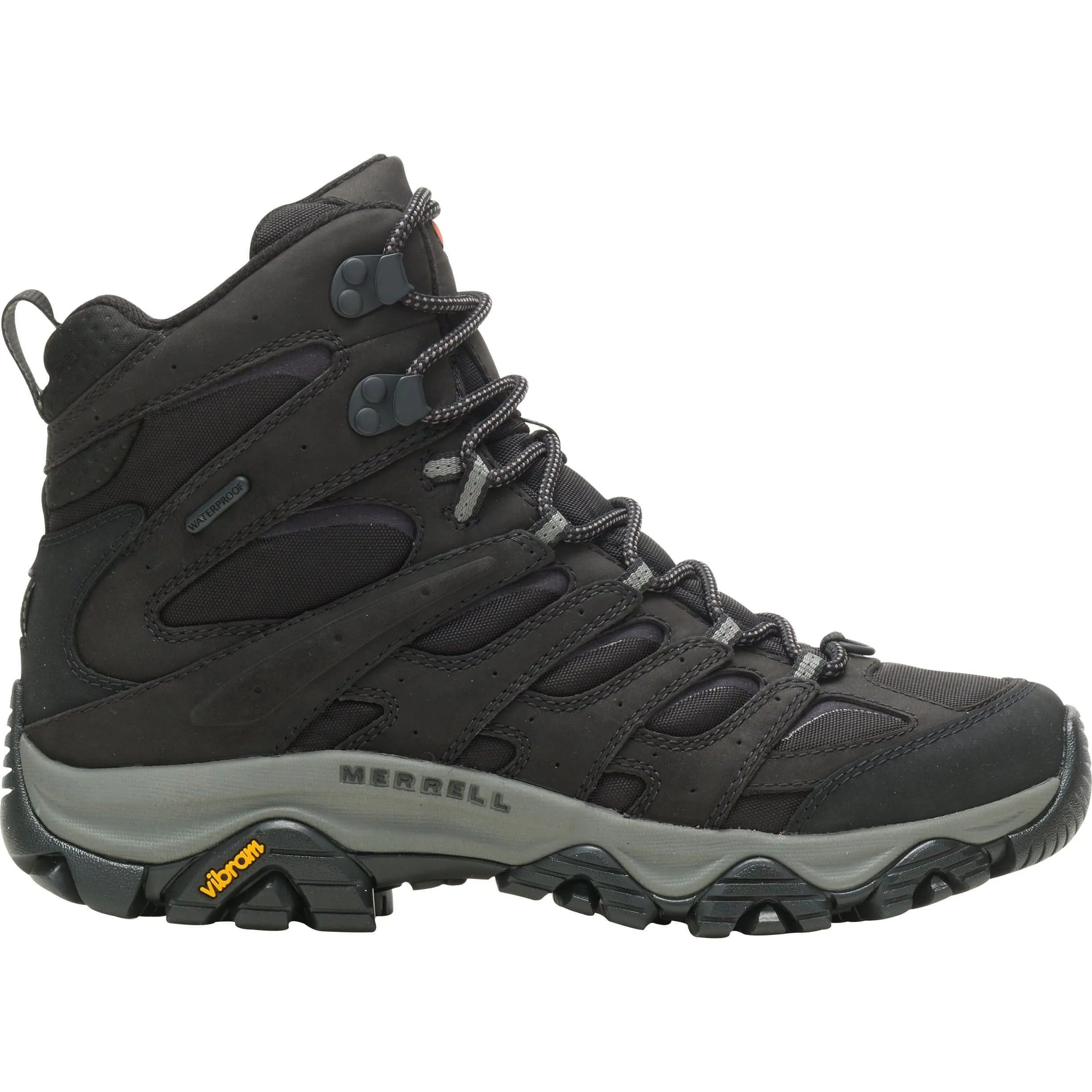 Merrell Moab 3 Apex Mid Waterproof Mens Walking Boots - Black Firm Step