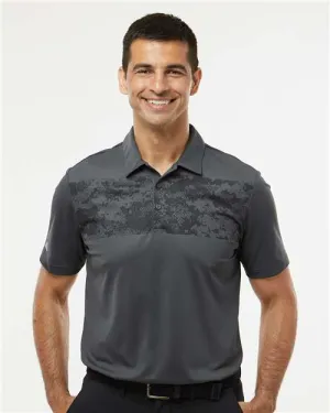 Flexible Fit Smart Office Adidas A585 Camo Chest Print Polo