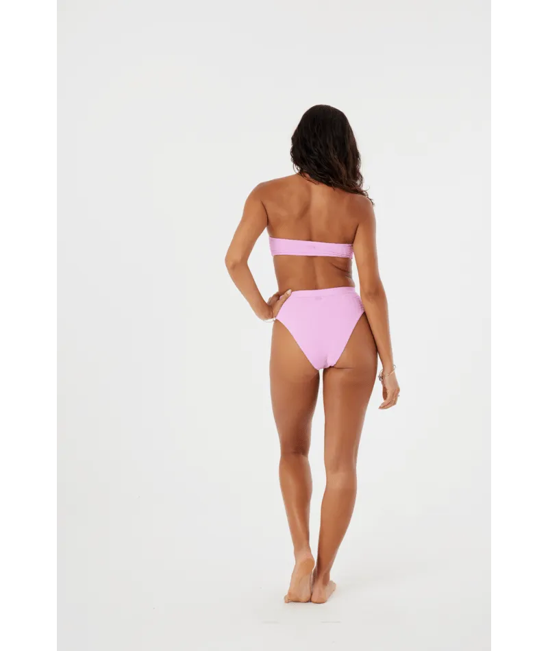 Anti Sand Barrier Hot Weather Roxy Haliewa Bandeau Bra Top-Lilac