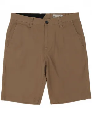 Travel Friendly day trip VOLCOM Mens Chino Shorts W33 Medium  Brown Cotton