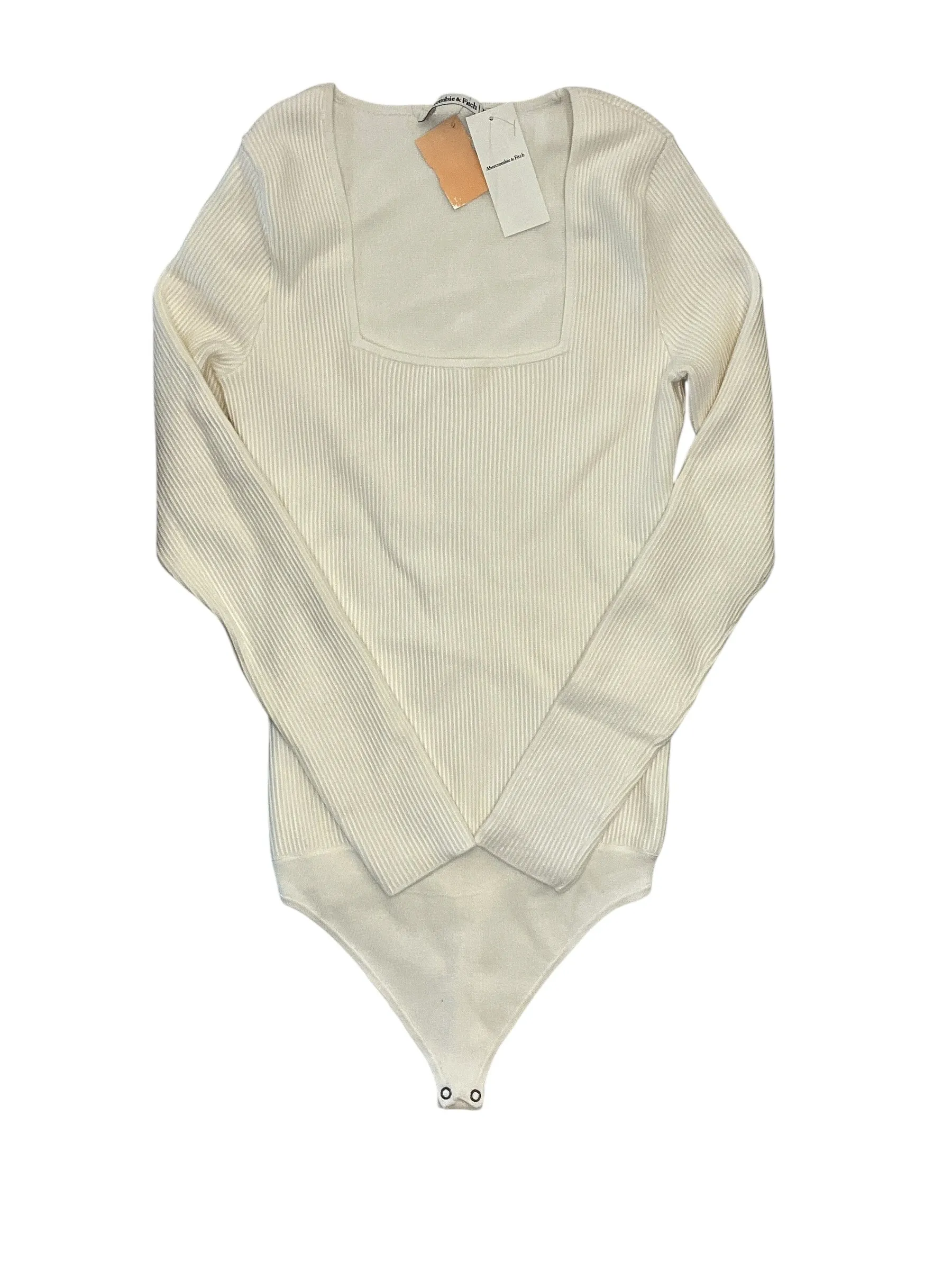 young women bodysuit petite bodysuit Bodysuit By Abercrombie And Fitch In White, Size:Xs