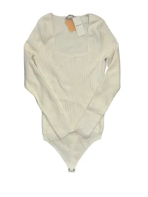 young women bodysuit petite bodysuit Bodysuit By Abercrombie And Fitch In White, Size:Xs