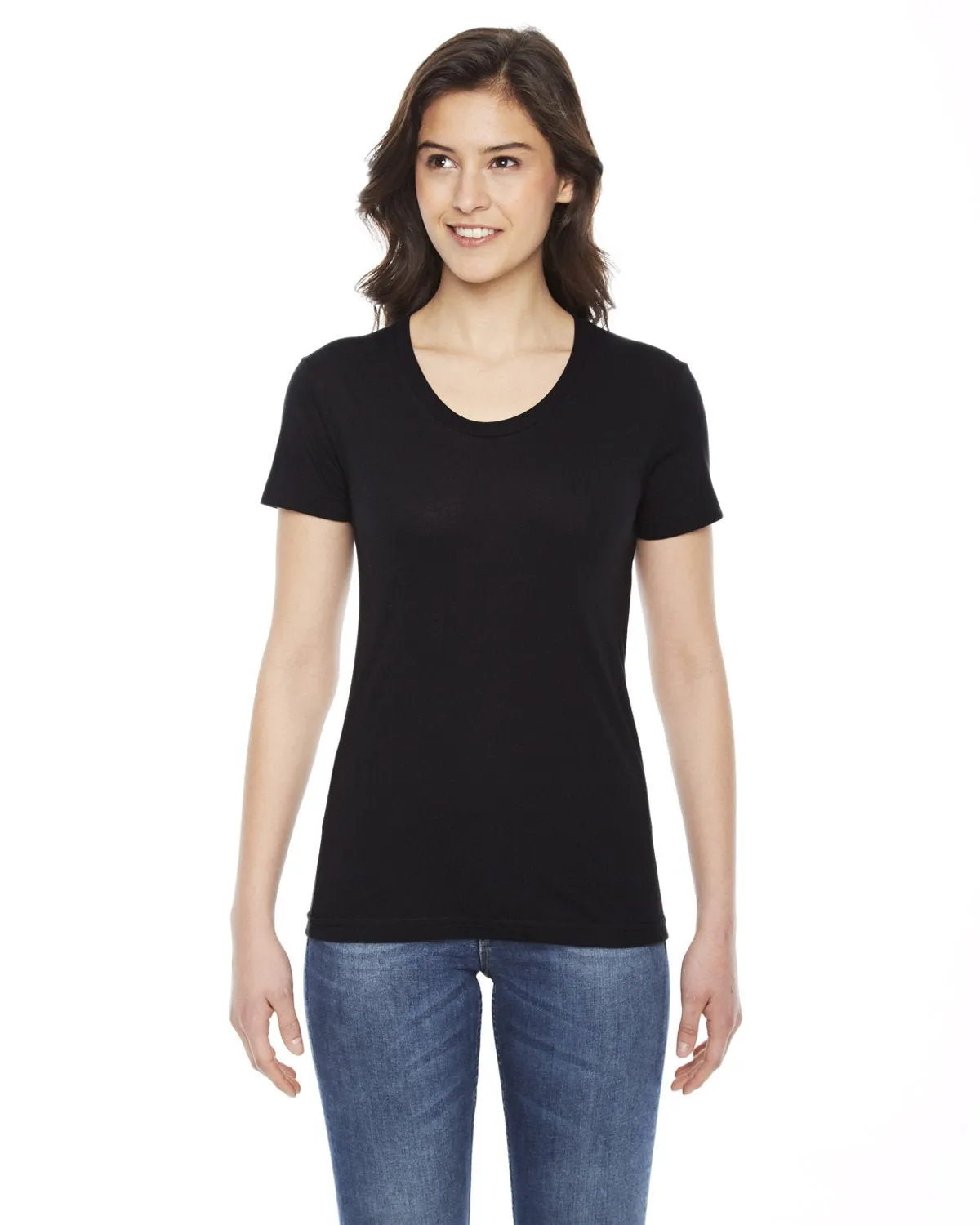 American Apparel BB301W Ladies' Poly-Cotton Short-Sleeve Crewneck Bohemian Reinforced Hems