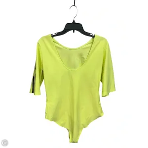 athleisure bodysuit Bodysuit By Adidas In Yellow, Size: L