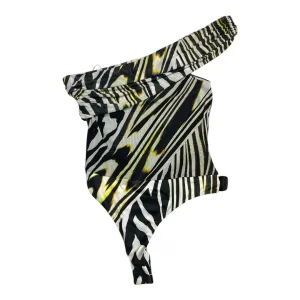 short sleeve bodysuit Bodysuit By Afrm In Multi, Size:Xl