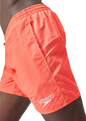 Speedo Essentials 16 Inch Mens Swim Shorts - Red Figure Hugging