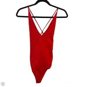 Bodysuit Designer By Babaton In Red, Size: S autumn bodysuit honeymoon bodysuit