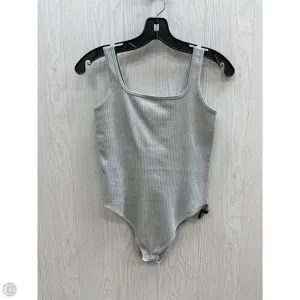 Bodysuit By Clothes Mentor In Grey, Size: M office chic bodysuit