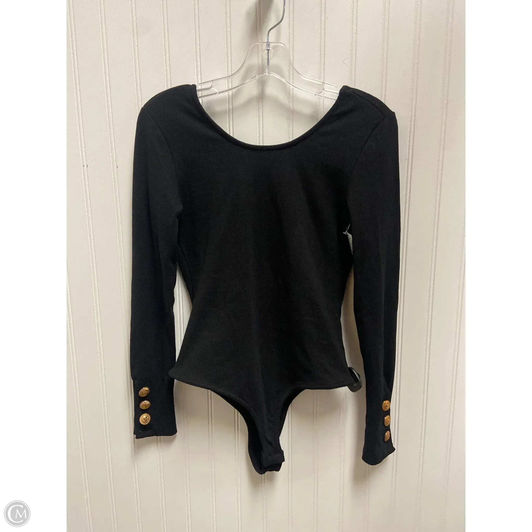 romper style bodysuit Bodysuit By Cmb In Black, Size: S