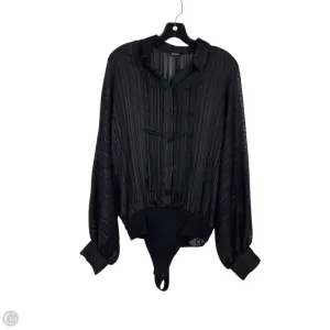 Bodysuit By Express In Black, Size: S minimalist bodysuit bodysuit with jacket