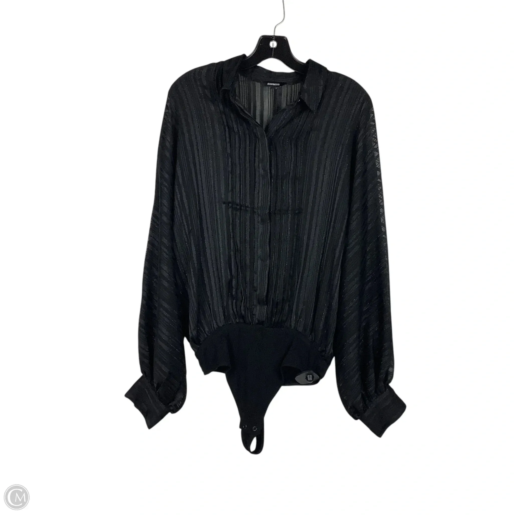 Bodysuit By Express In Black, Size: S minimalist bodysuit bodysuit with jacket