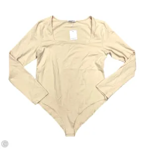 leather bodysuit Bodysuit By Mangopop In Tan, Size: 2x