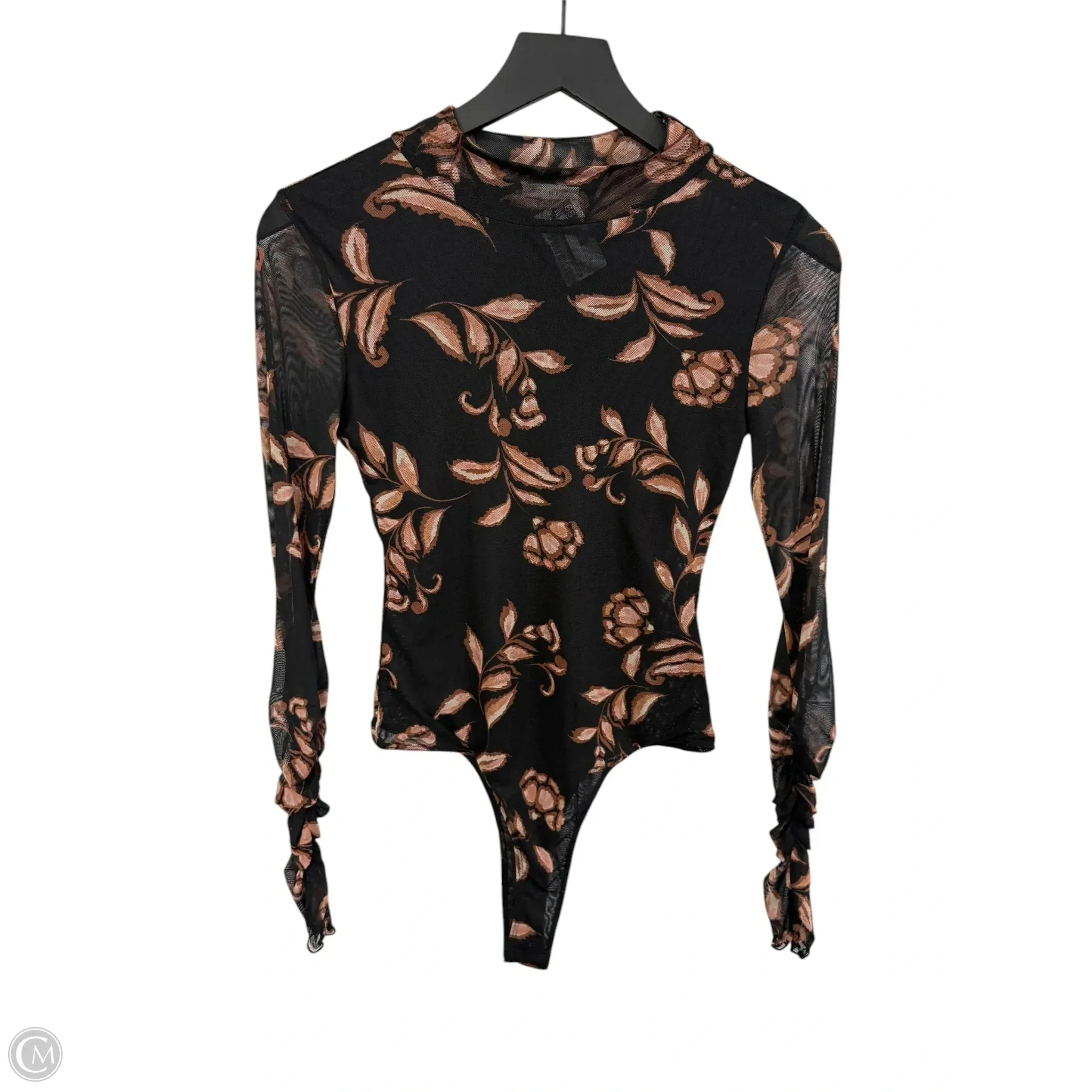 button bodysuit Bodysuit By Promesa In Black, Size: S