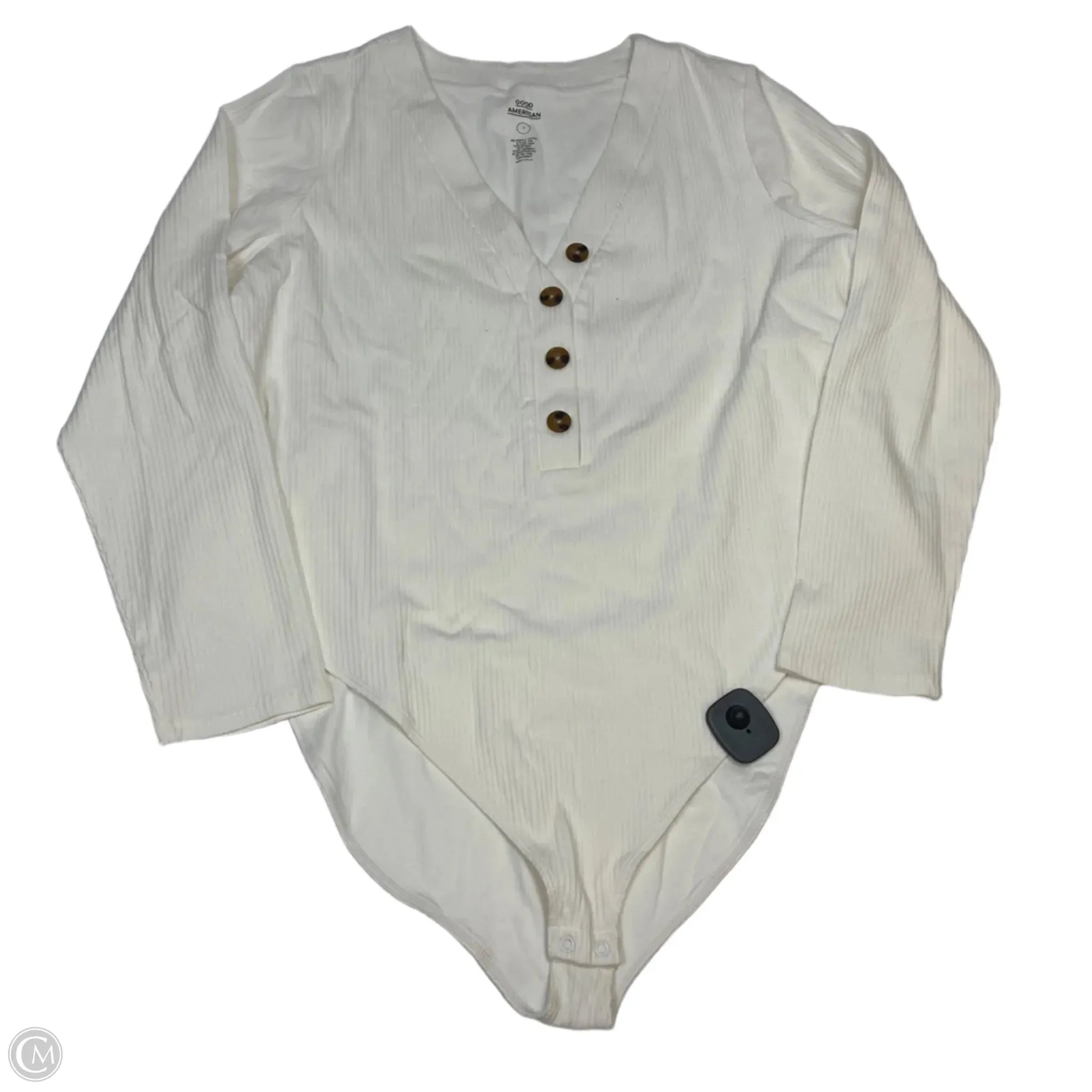 classic bodysuit Bodysuit Designer By Good American In Cream, Size: 4x