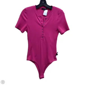 Bodysuit By 7 For All Mankind In Pink, Size: M bridal bodysuit