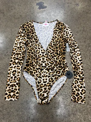 Bodysuit By Buddy Love In Animal Print, Size:S low back bodysuit
