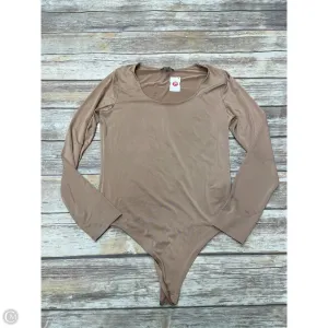 Bodysuit By Express In Tan, Size: L classic bodysuit