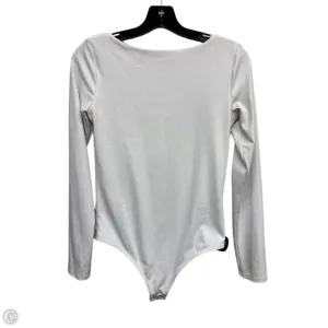 cutout bodysuit Bodysuit By Express In White, Size: M