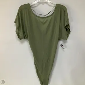 casual chic bodysuit Bodysuit By Free People In Green, Size: S