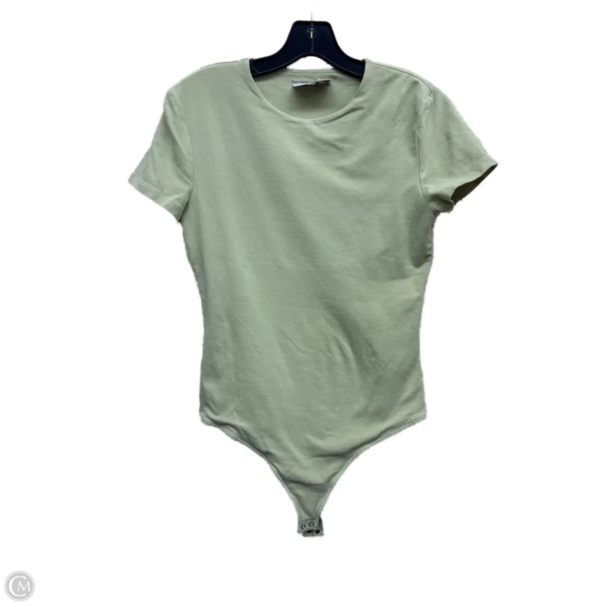 scoop neck bodysuit low back bodysuit Bodysuit By Abercrombie And Fitch In Green, Size: L