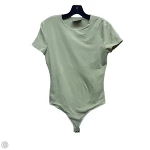 scoop neck bodysuit low back bodysuit Bodysuit By Abercrombie And Fitch In Green, Size: L