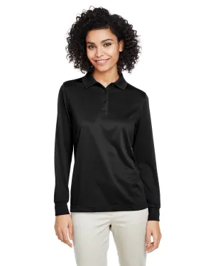 Harriton M348LW Ladies' Advantage Snag Protection Plus IL Long Sleeve Polo Business Event Versatile Wardrobe