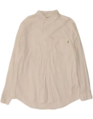 TIMBERLAND Mens Regular Fit Shirt XL White Cotton Hiking Gear Breathable fabric