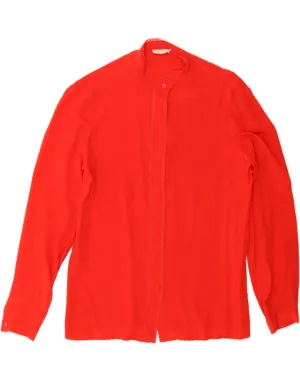 Eco friendly materials BARTH Womens Shirt Blouse UK 16 Small Red Silk