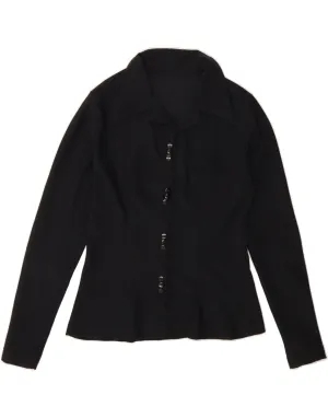 Country Escape Contemporary Design VINTAGE Womens Shirt UK 12 Medium Black