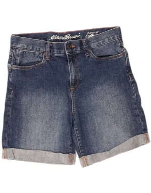 Anti-static Trendy designs EDDIE BAUER Womens Boyfriend Mid Rise Denim Shorts US 2 XS W28 Blue Cotton