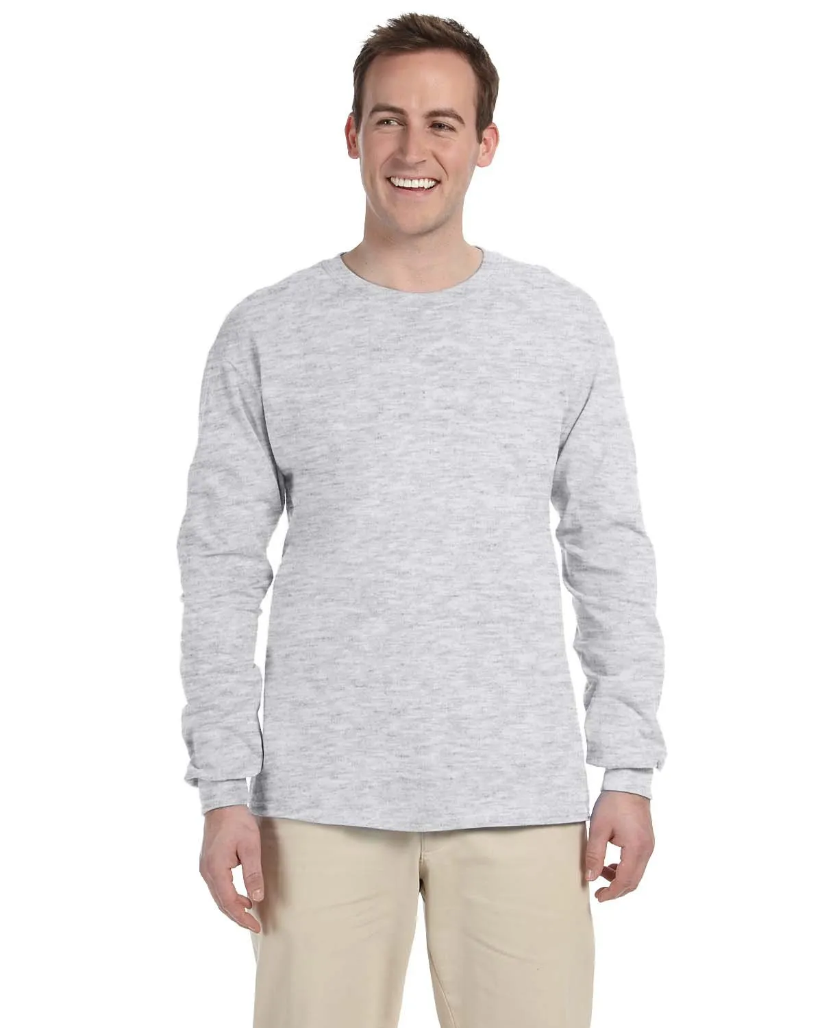 Oversized Cut Everyday Casual Gildan G240 Adult Ultra Cotton  Long-Sleeve T-Shirt