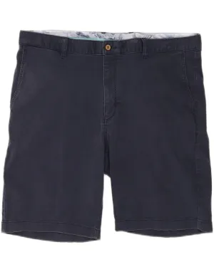 TOMMY BAHAMA Mens Chino Shorts W40 XL Navy Blue Cotton Lightweight Design raincoat