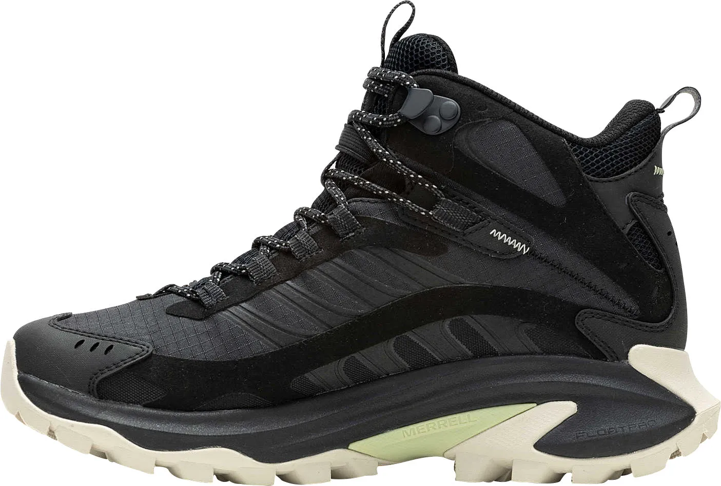 Merrell Moab Speed 2 Mid GORE-TEX Womens Walking Boots - Black Lace System Trail Lifestyle