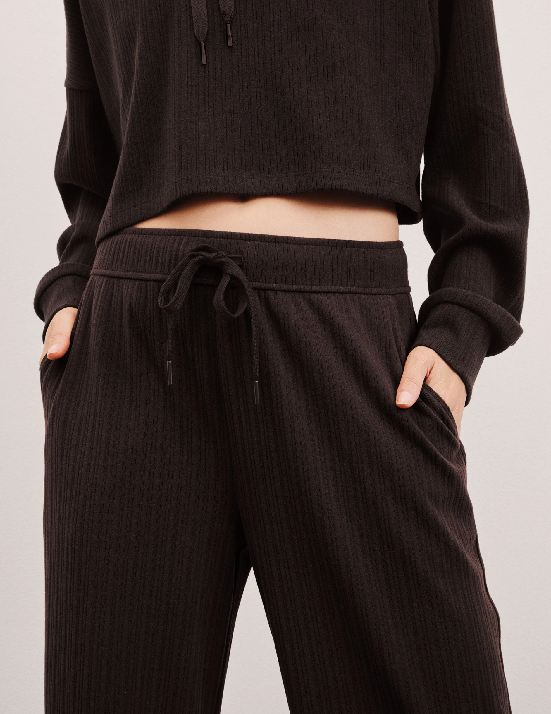Breathe Easy Ribbed Wide Leg Pant Zero Waste Manufacturing