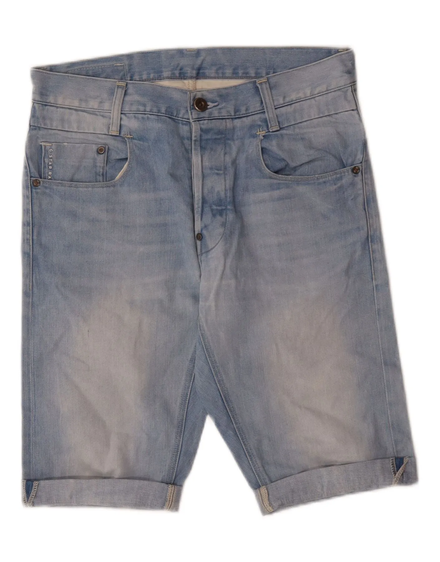 Stylish Look Easy Comfort Fit G-STAR Mens Denim Shorts W32 Medium Blue