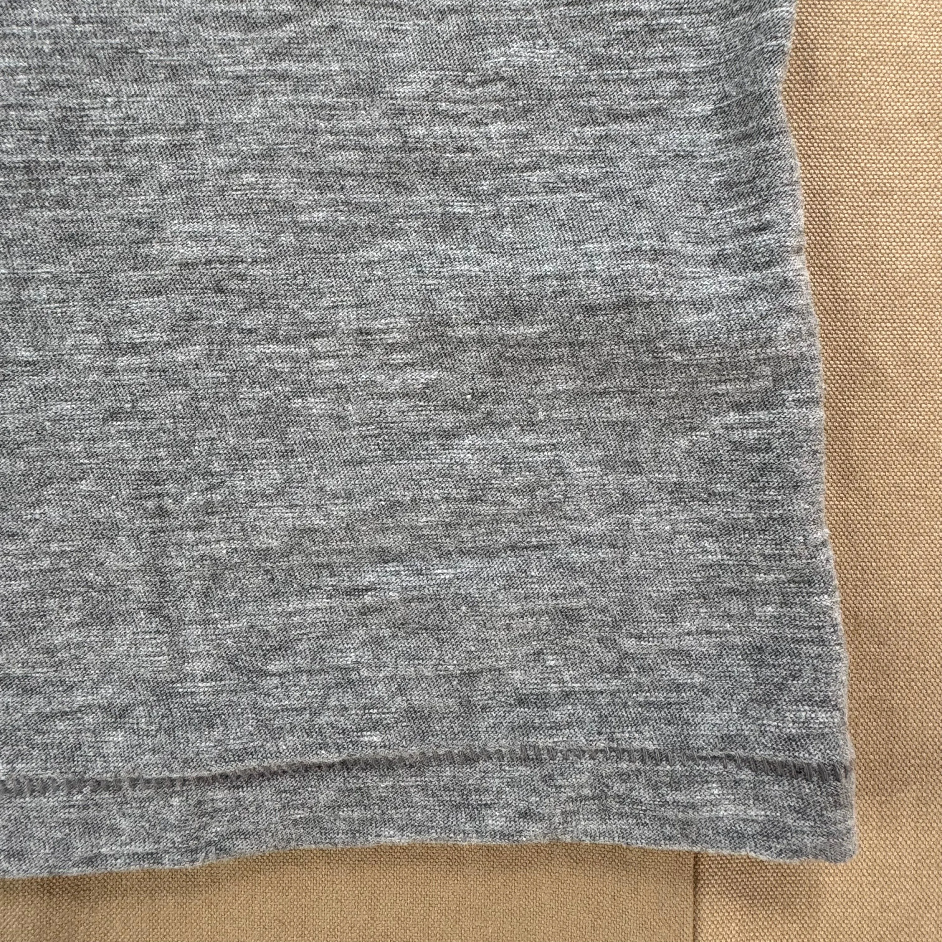 Short Sleeve Slub T-shirt, Oyster Stretchable Knit