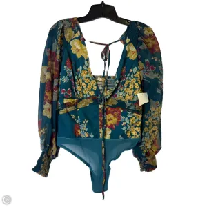 stretchy bodysuit Bodysuit By Free People In Blue, Size: S