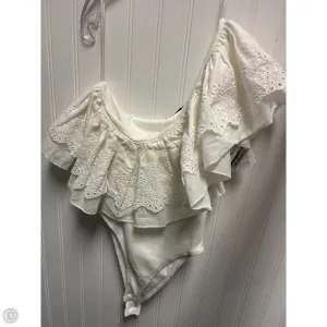 Bodysuit By Zara In White, Size: S performance bodysuit closet staple bodysuit