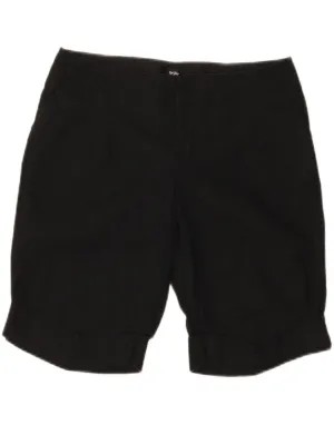 MOSSIMO Womens Chino Shorts US 6 Medium W32 Black Linen Youthful Appeal bohemian flair