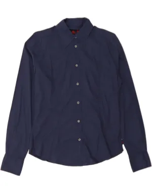Comfort Fit Regular Fit KAPPA Womens Shirt UK 16 Large Navy Blue Cotton