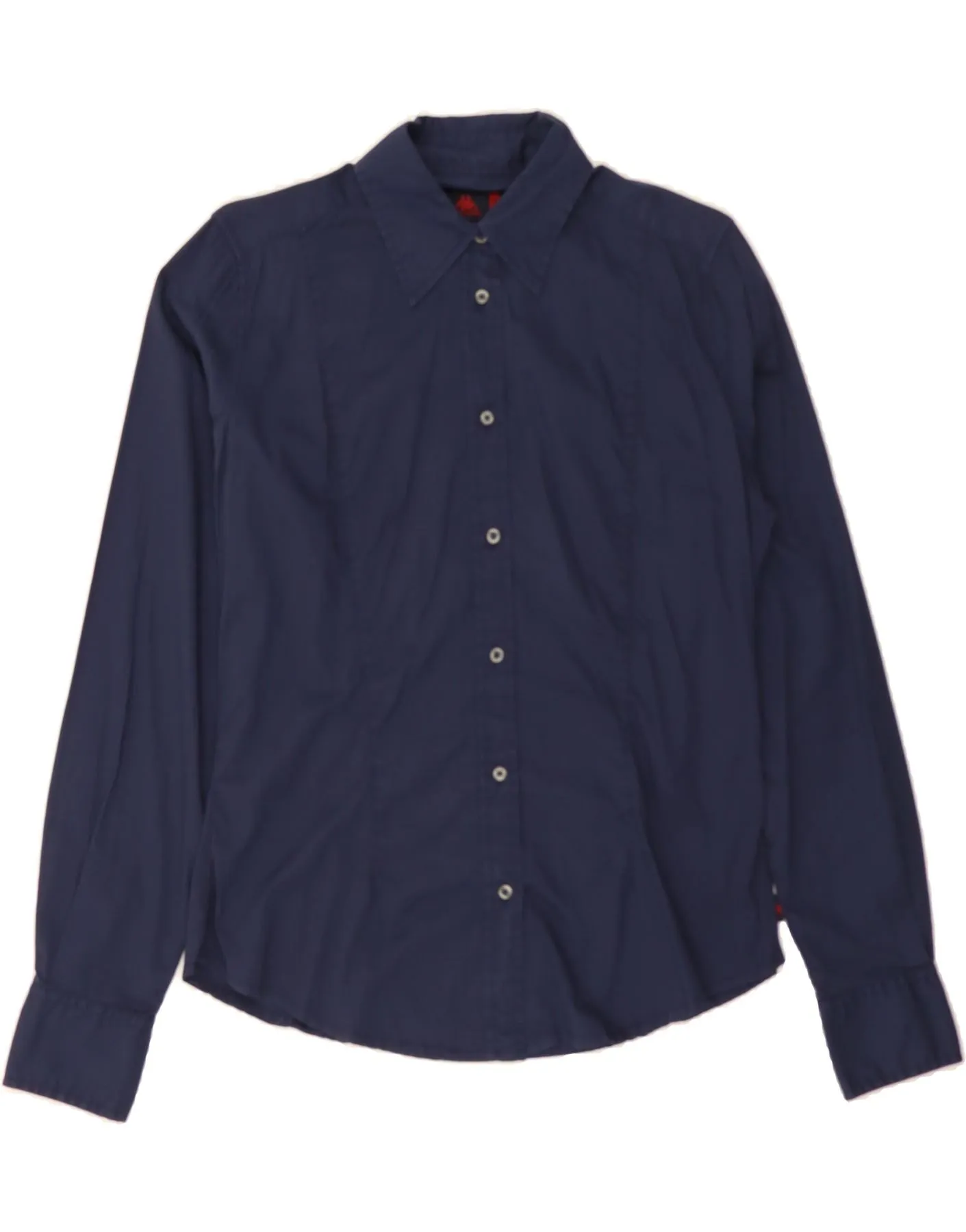 Comfort Fit Regular Fit KAPPA Womens Shirt UK 16 Large Navy Blue Cotton