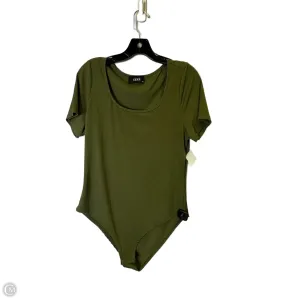 Bodysuit By Cider In Green, Size: Xl layered bodysuit