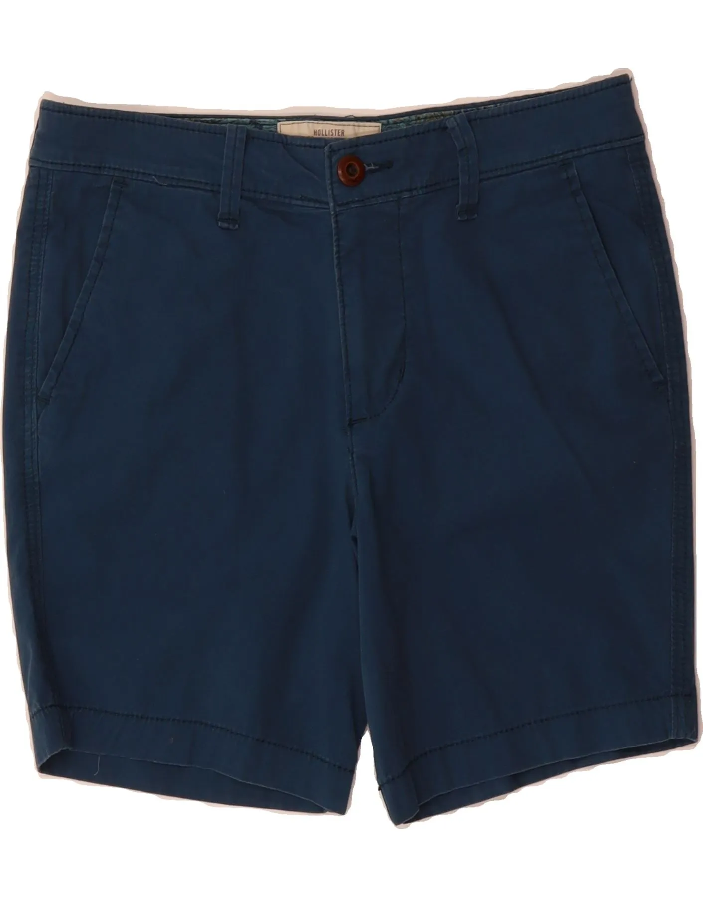 HOLLISTER Mens Chino Shorts W28 Small Blue Cotton boots